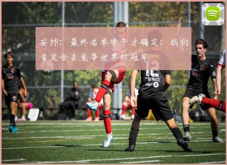安帅：最终名单中午才确定；我们肯定会去竞争世界杯冠军